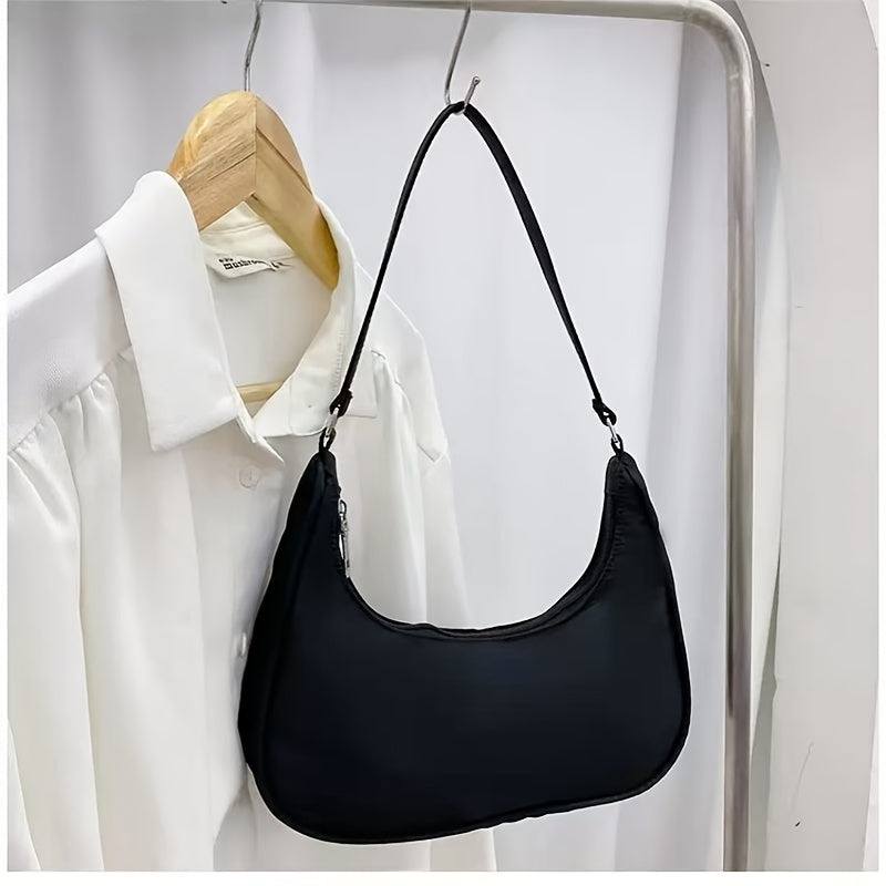 Sac à Main – Forme Ravioli, Bandoulière Ajustable, Fermeture Éclair, Nylon Léger, Design Minimaliste, Idéal Pour Occasions Décontractées et Formelles, Accessoire Quotidien, Tote Moderne et Stylé