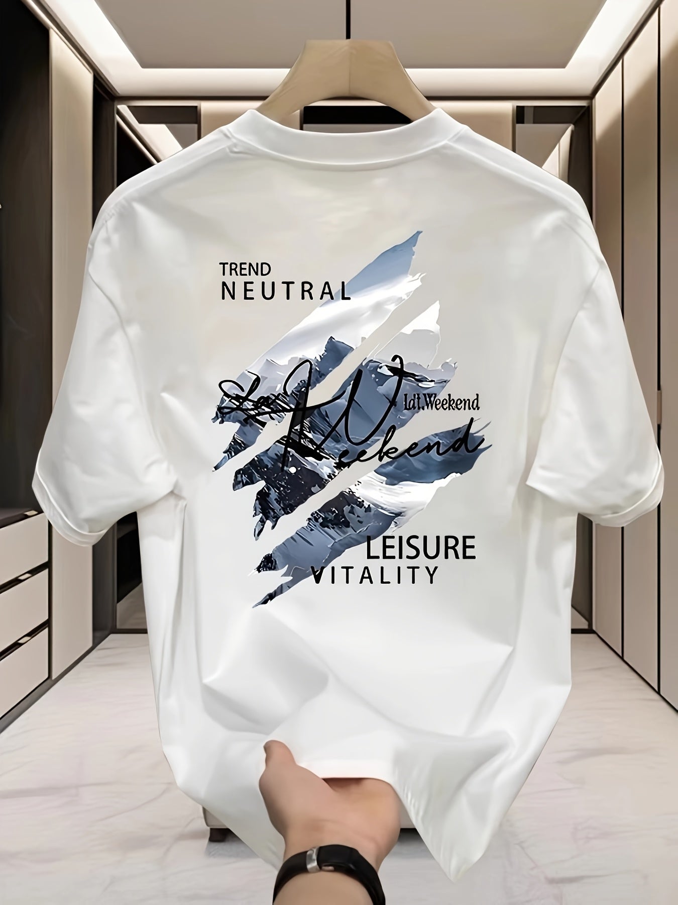 Men'S Summer New Loose-Fitting Short-Sleeve T-Shirt, Versatile Round Neck, Perfect for Casual Outfits.