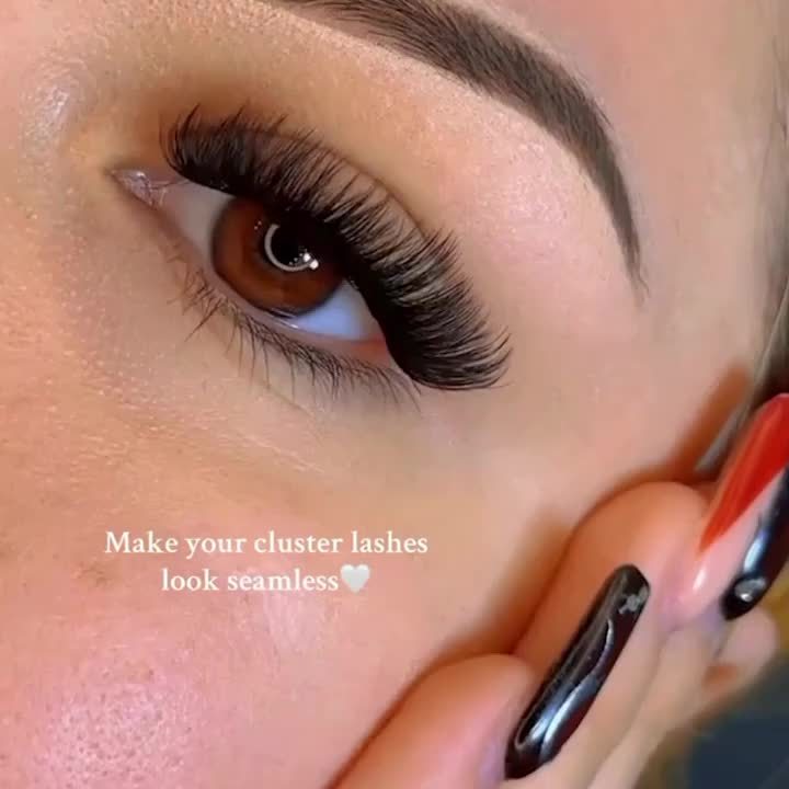 200 bouquets de cils 30D/80D longueurs mixtes 10-16 mm mix & match D Curl cils naturels volumineux 3D effet scintillant style yeux russes légers et confortables kit DIY facile