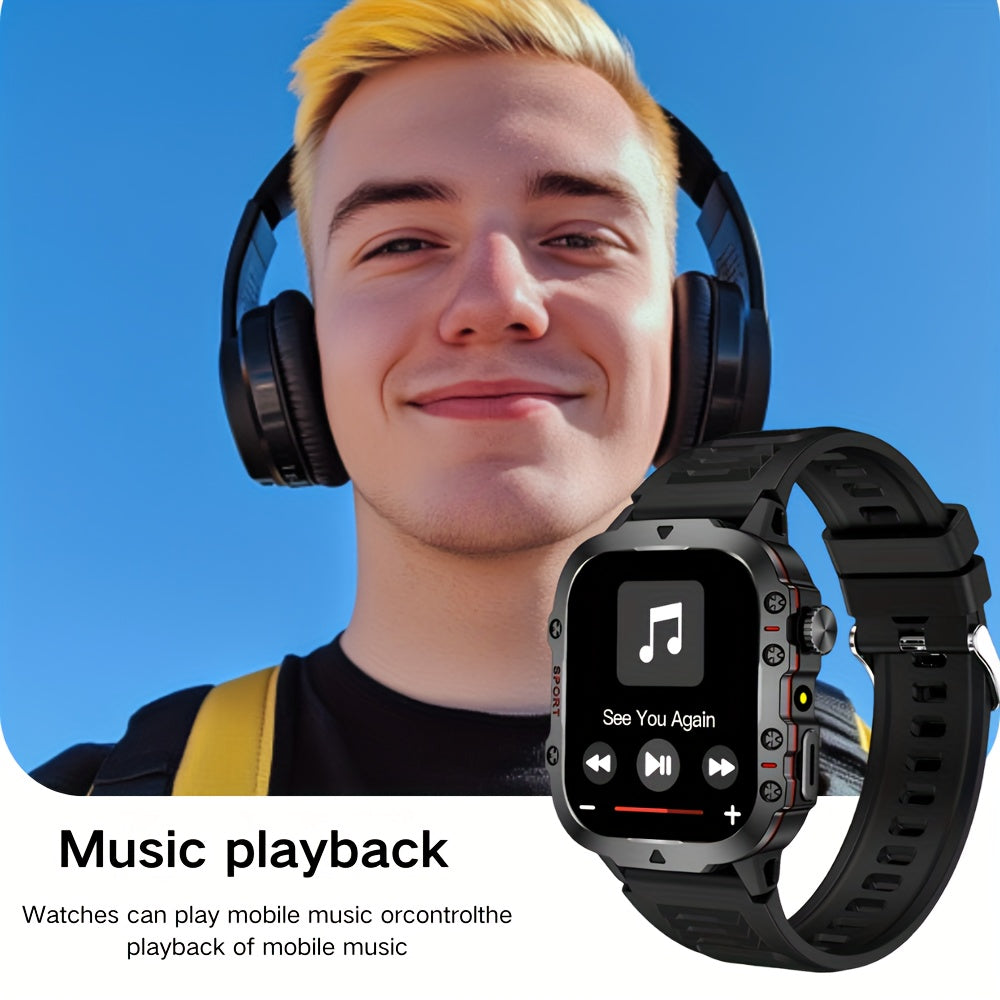 New Smartwatch for Men and Women - Wireless Calling/SMS/Multiple Sports Modes/Remote Camera Control/Fitness Tracker, Compatible with iPhone and Android