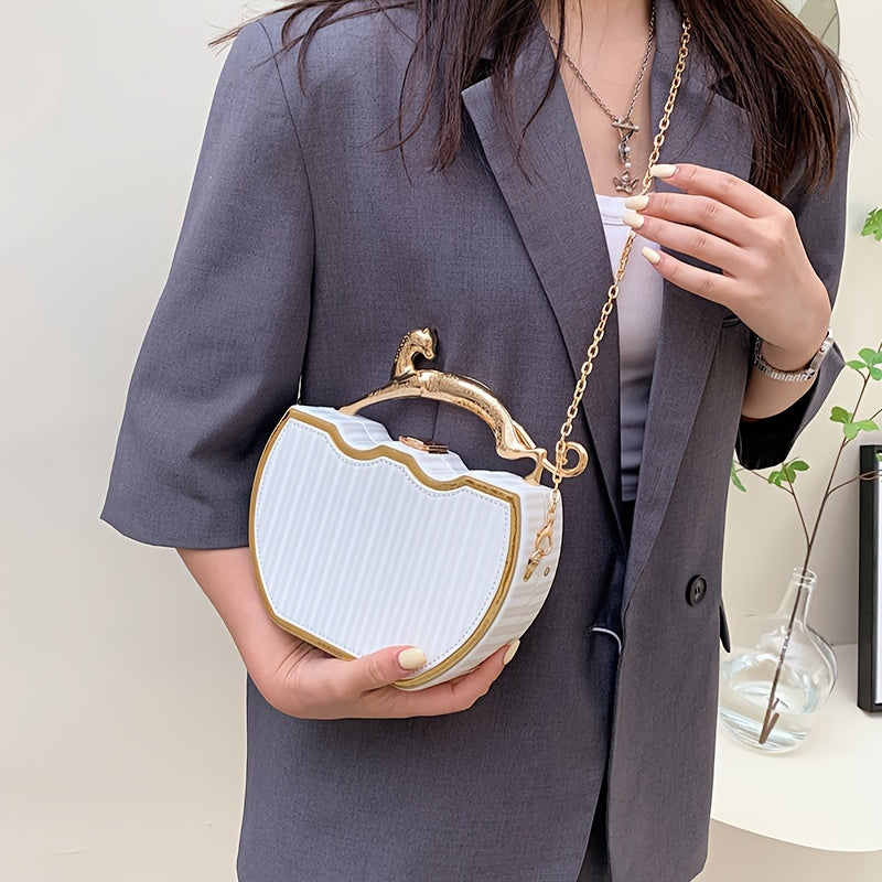 Sac à chaîne clip – bandoulière amovible, élégant et polyvalent