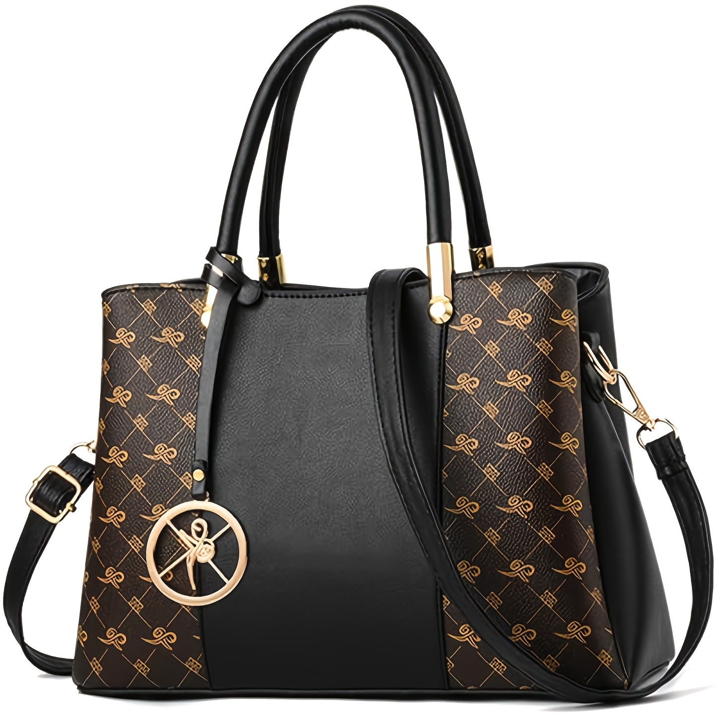 Sac Bandoulière et à Épaule Femme Tendance avec Pochette Amovible – Bandoulière Ajustable, Fermeture Éclair, Doublure en Polyester, Quincaillerie Dorée, Motif Croco Élégant, Sac Chic pour Femmes