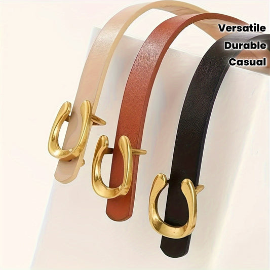Lot de 3 ceintures pour femmes – Boucles en alliage, style polyvalent toutes saisons pour jeans, robes, pulls et plus, mode décontractée à festive, tenues de mariage et fêtes, ceinture élégante, ensemble de ceintures durable