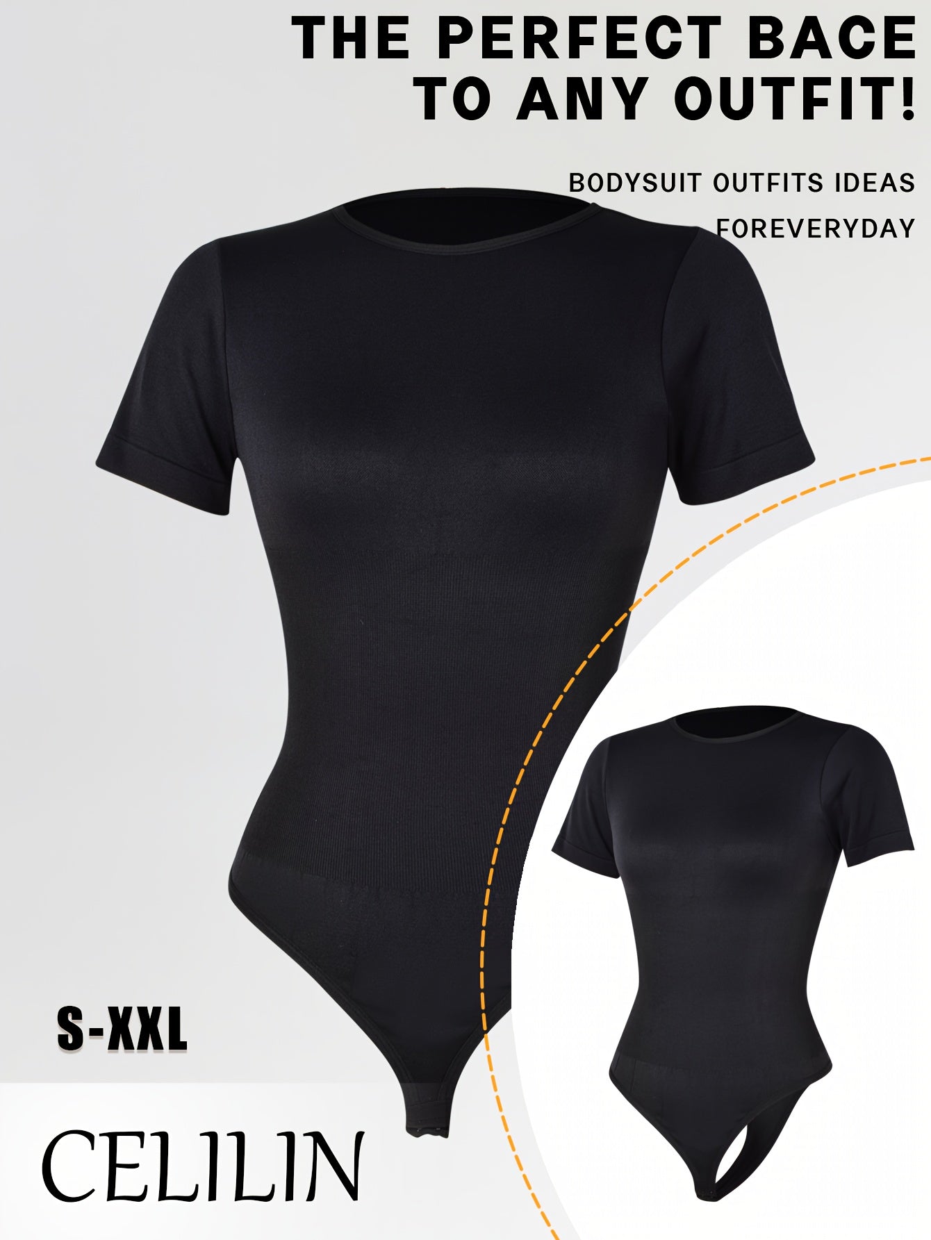 Body slim manches courtes pour femmes col rond sans couture couleur unie contrôle du ventre sous-vêtement respirant combinaison de yoga extensible