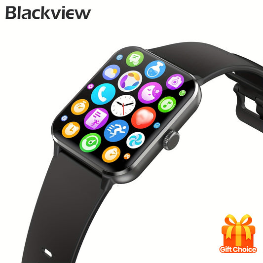 Montre Connectée Homme – Écran 4,7 cm, Appels (Répondre/Appeler), Tracker Fitness, 100+ Modes Sport, Suivi en Temps Réel, Podomètre – Compatible iPhone et Android, Cadeau Idéal