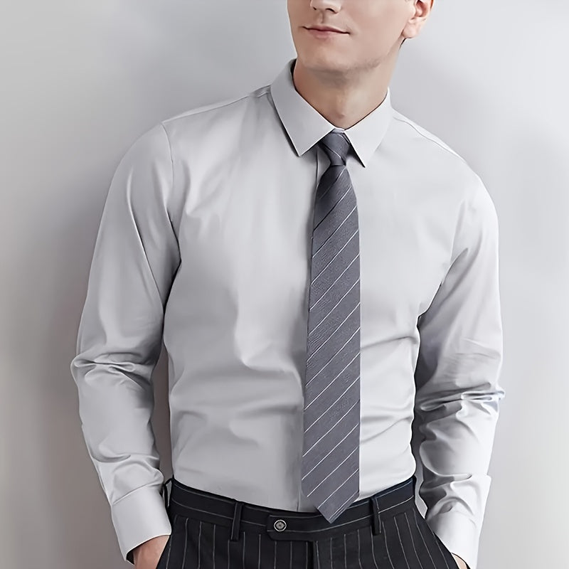 3pcs Cravates Homme – Polyester, Uni, Tissé, Bureau & Occasions Spéciales, Coffret Cadeau