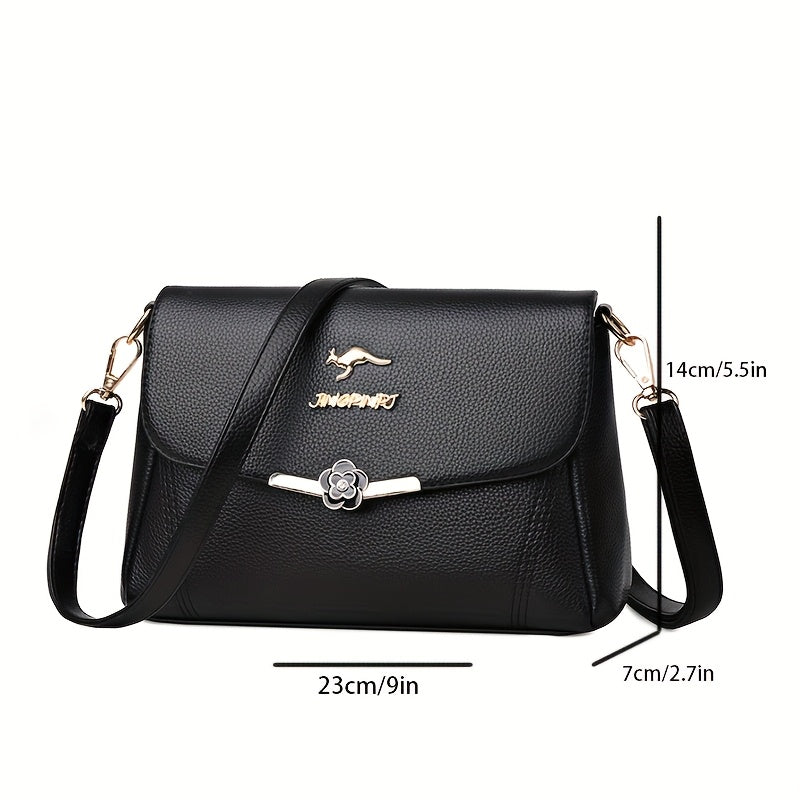 Petit sac bandoulière carré femme, brillant, fermoir zip, métal doré, élégant et polyvalent