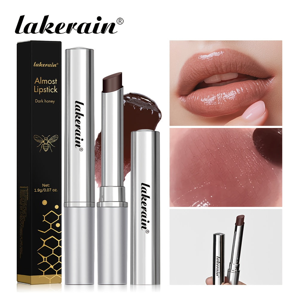 Lakerain'S Almost Lipstick, Black Honey Lip Balm, Chocolate Lip Care, Long-Lasting Shine with Vitamin C, Suitable for All Skin Types.