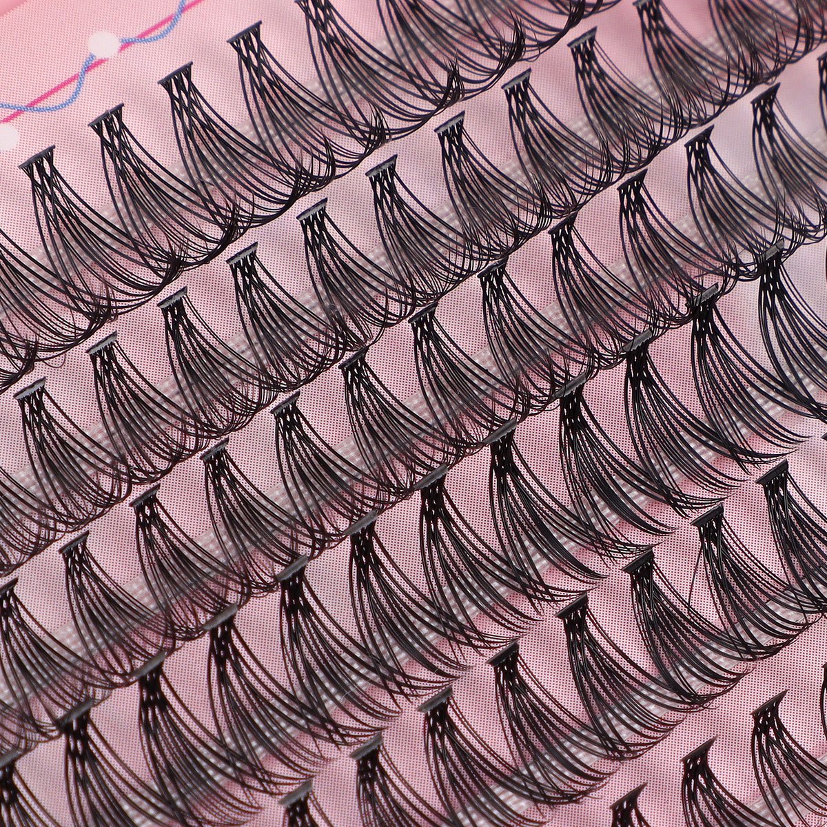 Extensions de Cils DIY – 30D, 40D, 50D, 60D, Effet Naturel et Fée, Longueurs Mixtes 10-16 mm, Courbure D, Agrandissement du Regard, Cils Faux Style Cartoon, Colle Scellée Incluse avec Pince