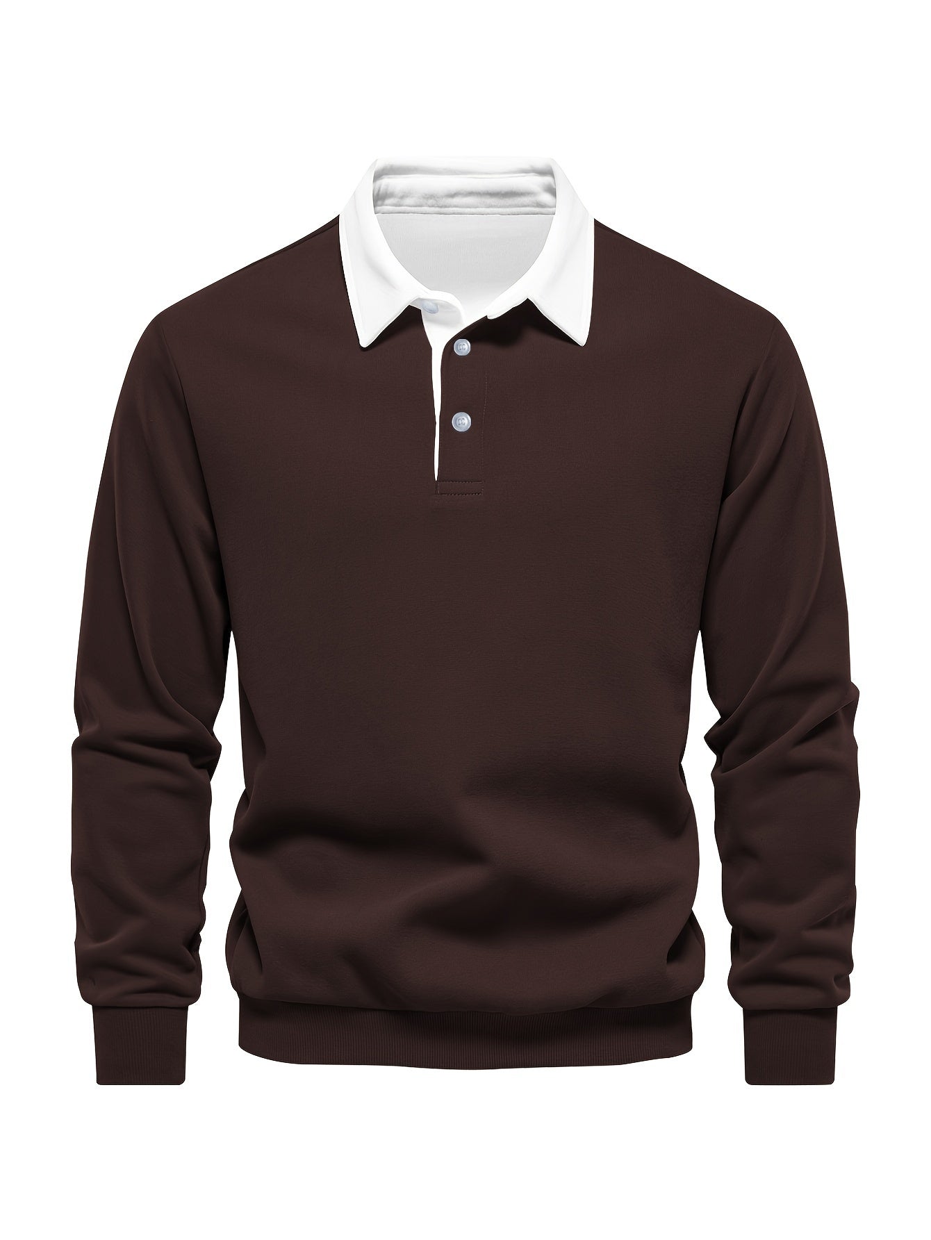 Men's Casual -Lined Long Sleeve Shirt, Comfortable Fabric for Autumn and Winter