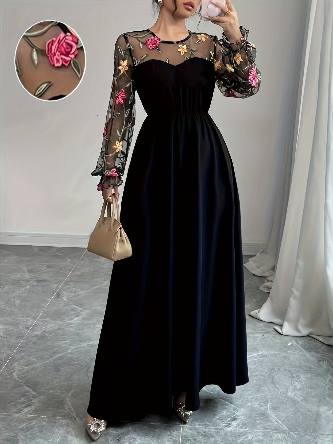 Women's Fashion Embroidered Dress