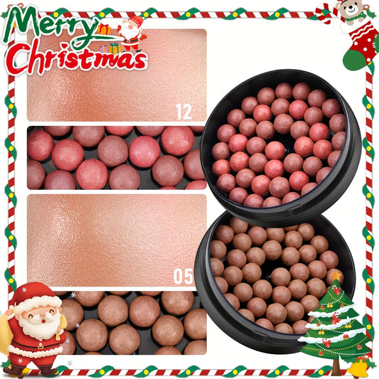 Blush en Rouleau – Texture Riche, Fini Brillant et Mat, Inclus Pinceau, Crée un Effet 3D et Lumineux, Parfait pour Usage Quotidien, Loisirs, Shopping, Selfies, Scène, Soirées et Maquillage de Fêtes, Couleurs Mélangées