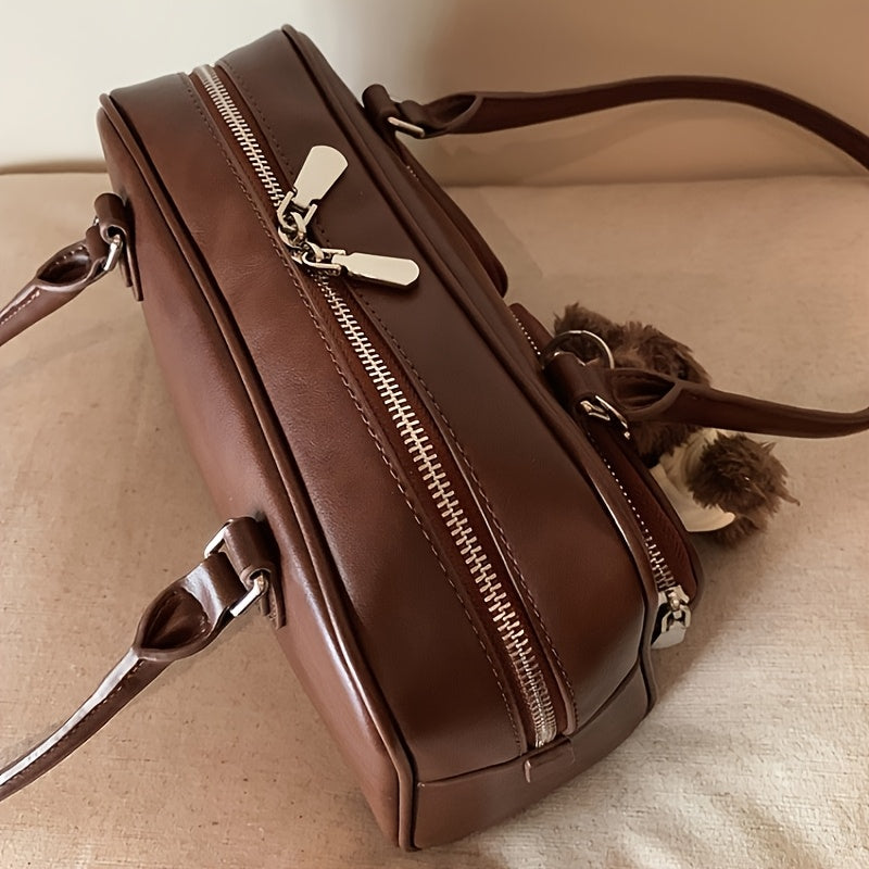 Sac coussin tendance femme - marron