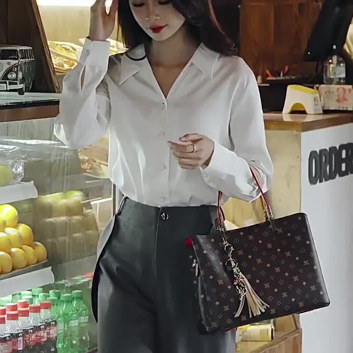 Sac Cabas Femme Élégant Grande Capacité avec Breloque Renard à Pompon – Fermeture Éclair, Doublure en Polyester, Design Multi-Couches, Idéal comme Cadeau de Fête