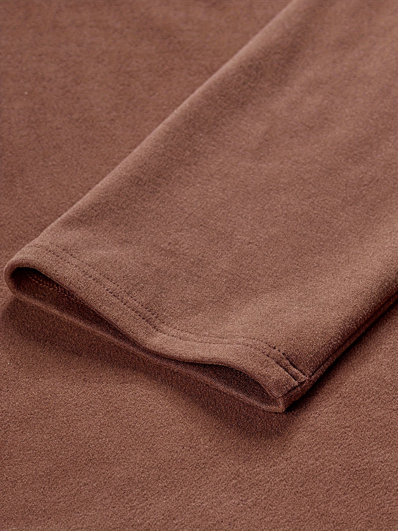 Men's Fashion Casual Long Sleeve Zip-Up Henley Shirt with Contrast Stitching and Fleece Lining for Autumn/Winter