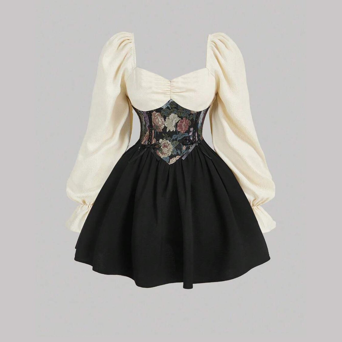 Robe gothique victorienne baroque de style Renaissance pour femme – Élégante, épaules dénudées