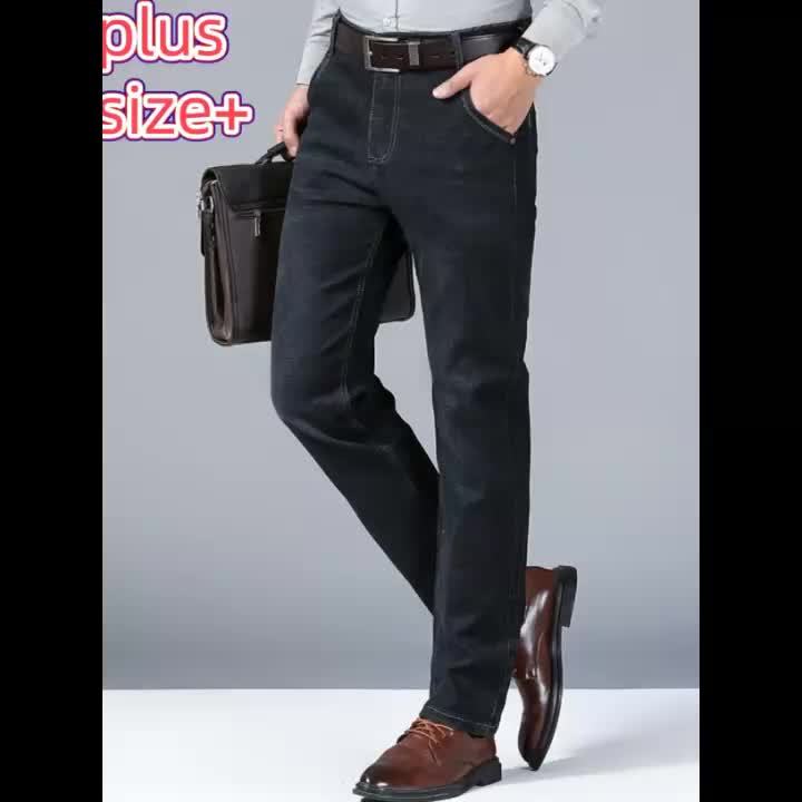 Jean Homme Grande Taille – Confortable et Stylé, Style Business, Toutes Saisons