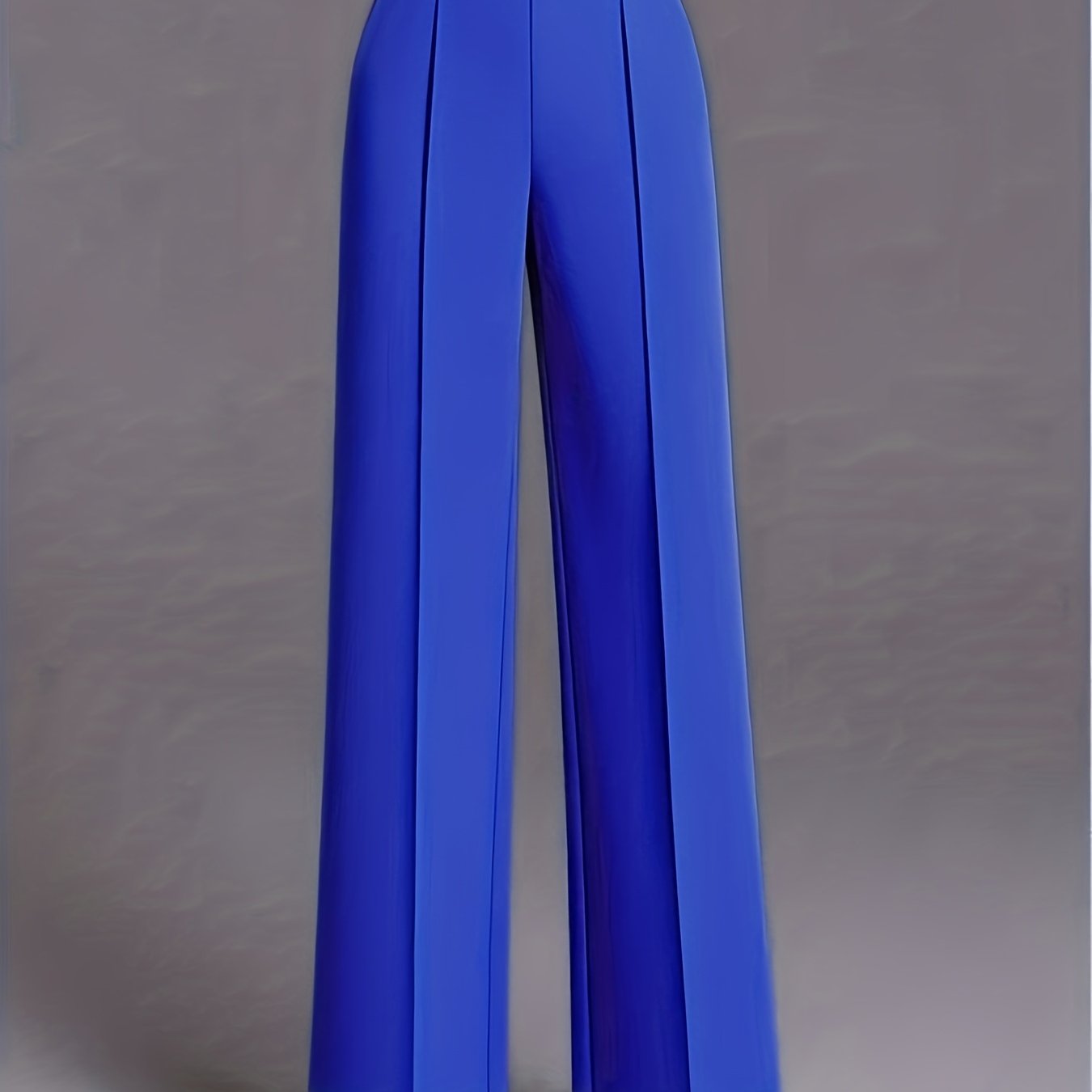 Pantalon Femme Taille Haute Oversize – Jambe Large avec Poches Obliques, Élégant et Décontracté, Tous Saisons