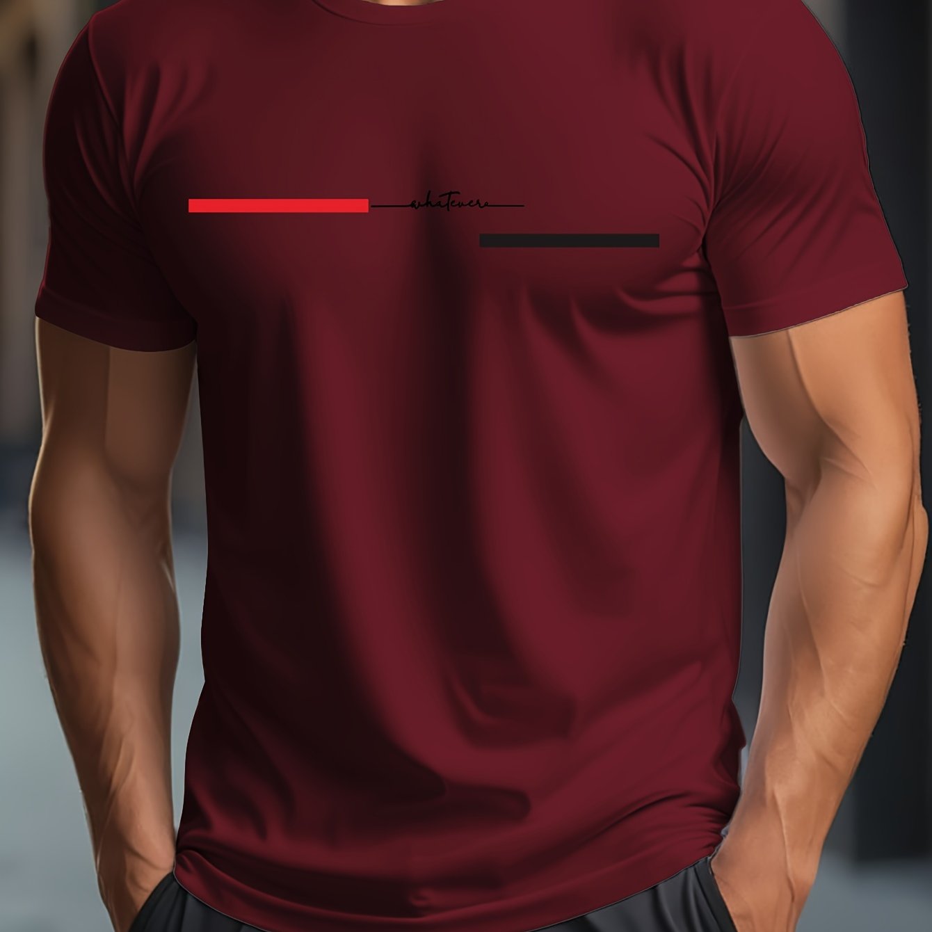 Men'S Casual Crew Neck T-Shirt with "BRO" Print - Soft, Breathable, Short Sleeve Top for Casual Attire, Everyday Tshirt|Minimalist Design|Comfortable Fit