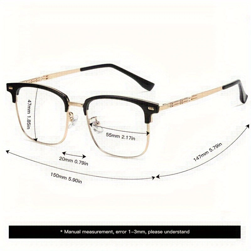 Lunettes Homme à Monture Métallique – Style Business & Tendance