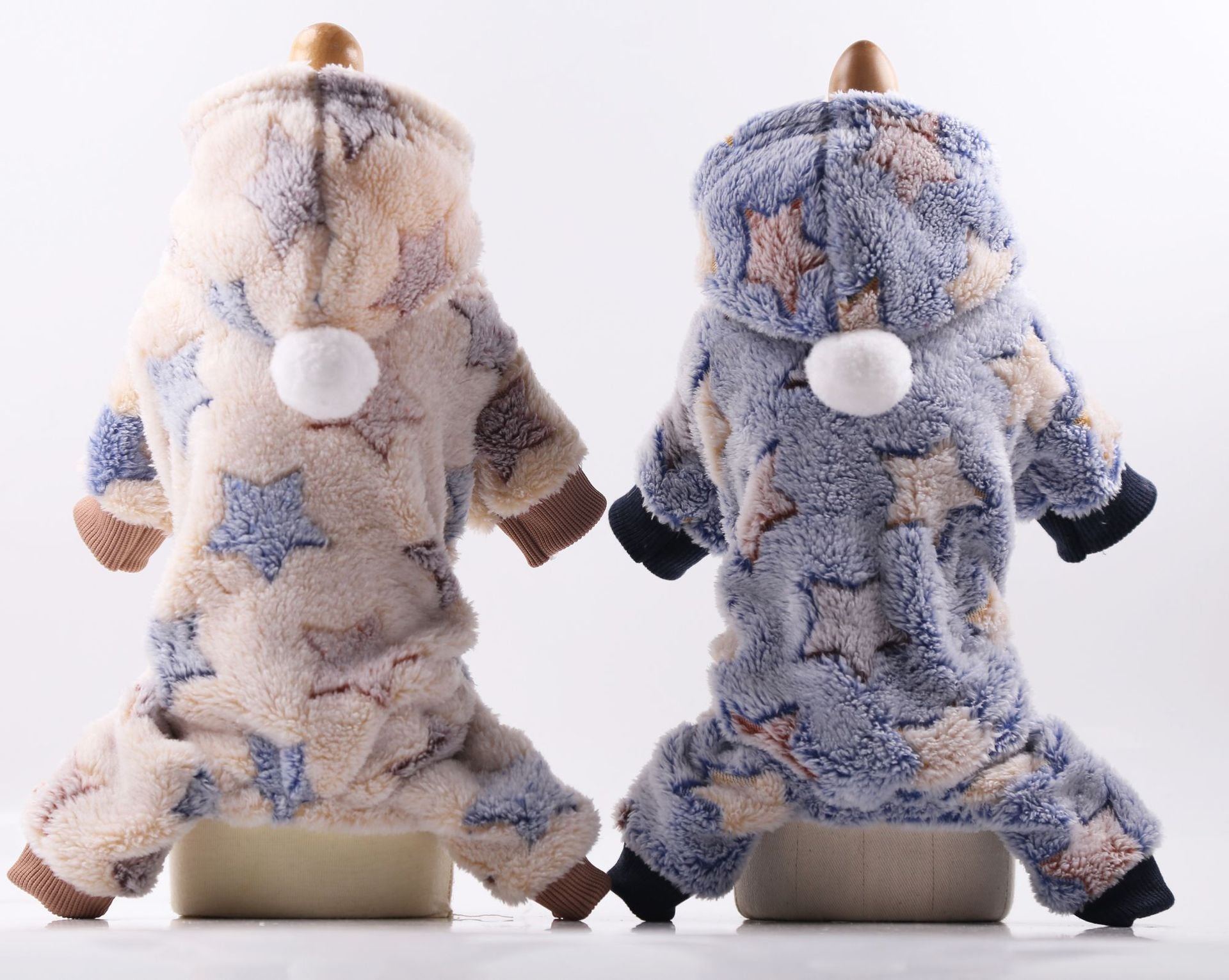 Warm Cartoon Pet Clothes for Dogs & Cats – Soft Cotton Jumpsuit