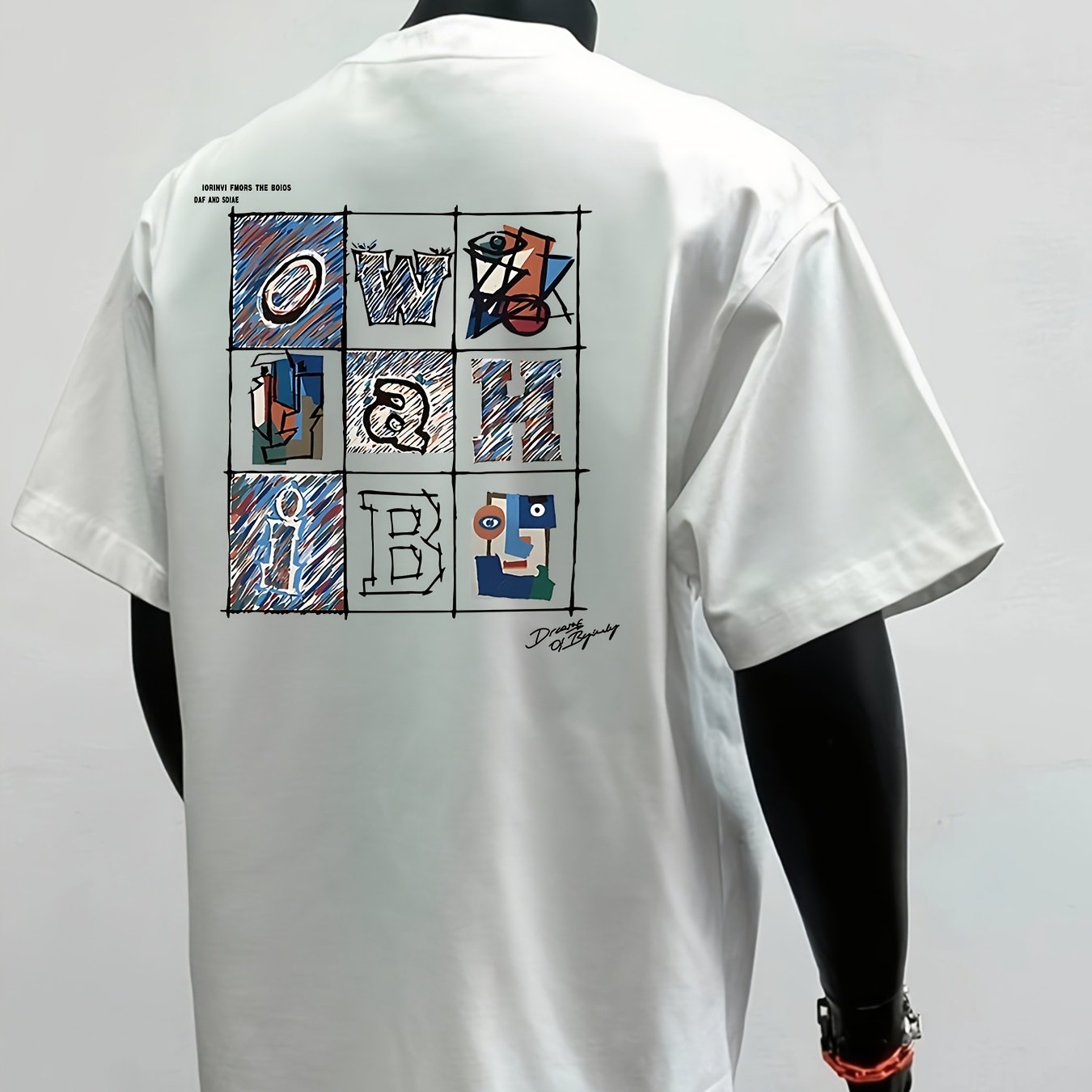 Men's 100% Cotton Short Sleeve T-Shirt - Soft Round Neck Casual Summer Top with Minimalist Chest Print, Semi-Translucent for layering, Breathable Casual Attire, Suitable for Summer Events & Casual Outfits (Men's Fashion)