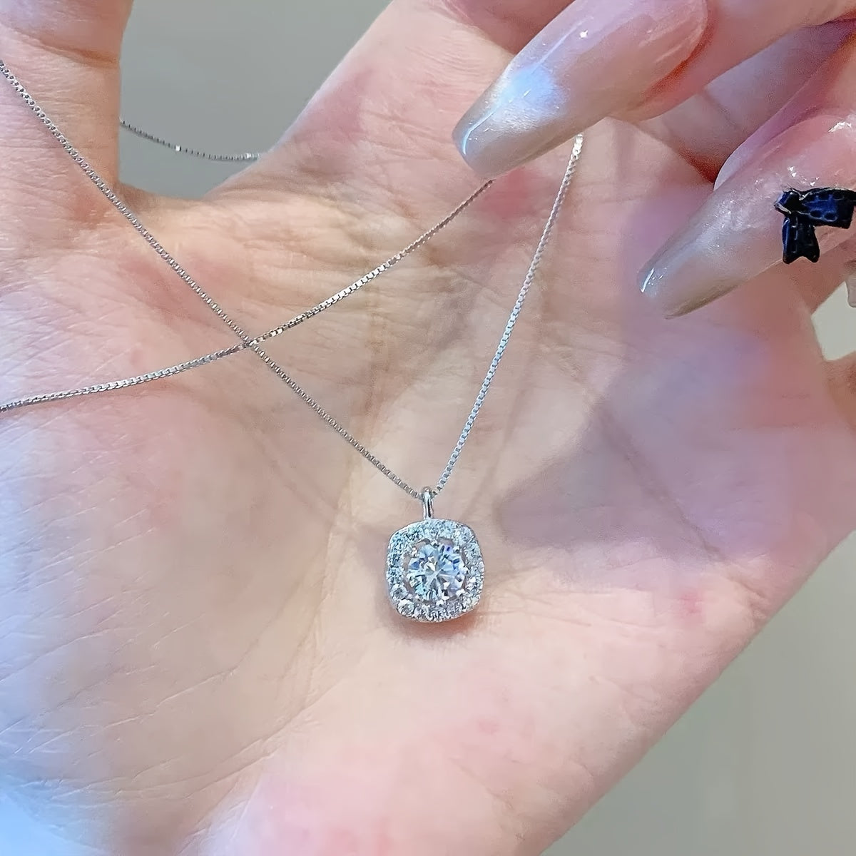 Lot de 3 Bijoux Femme Élégants – Argent 925 Plaqué, Moissanite, Style Minimaliste Luxueux, Comprend Bague Ouverte, Boucles d’Oreilles Clous et Collier, Idéal pour le Quotidien et Cadeau