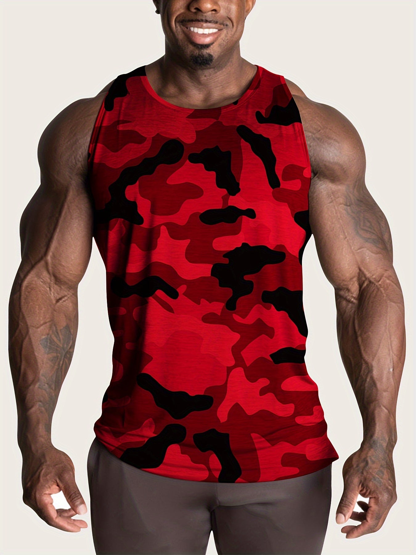 Lot de 4 Débardeurs Homme Grande Taille – Camouflage