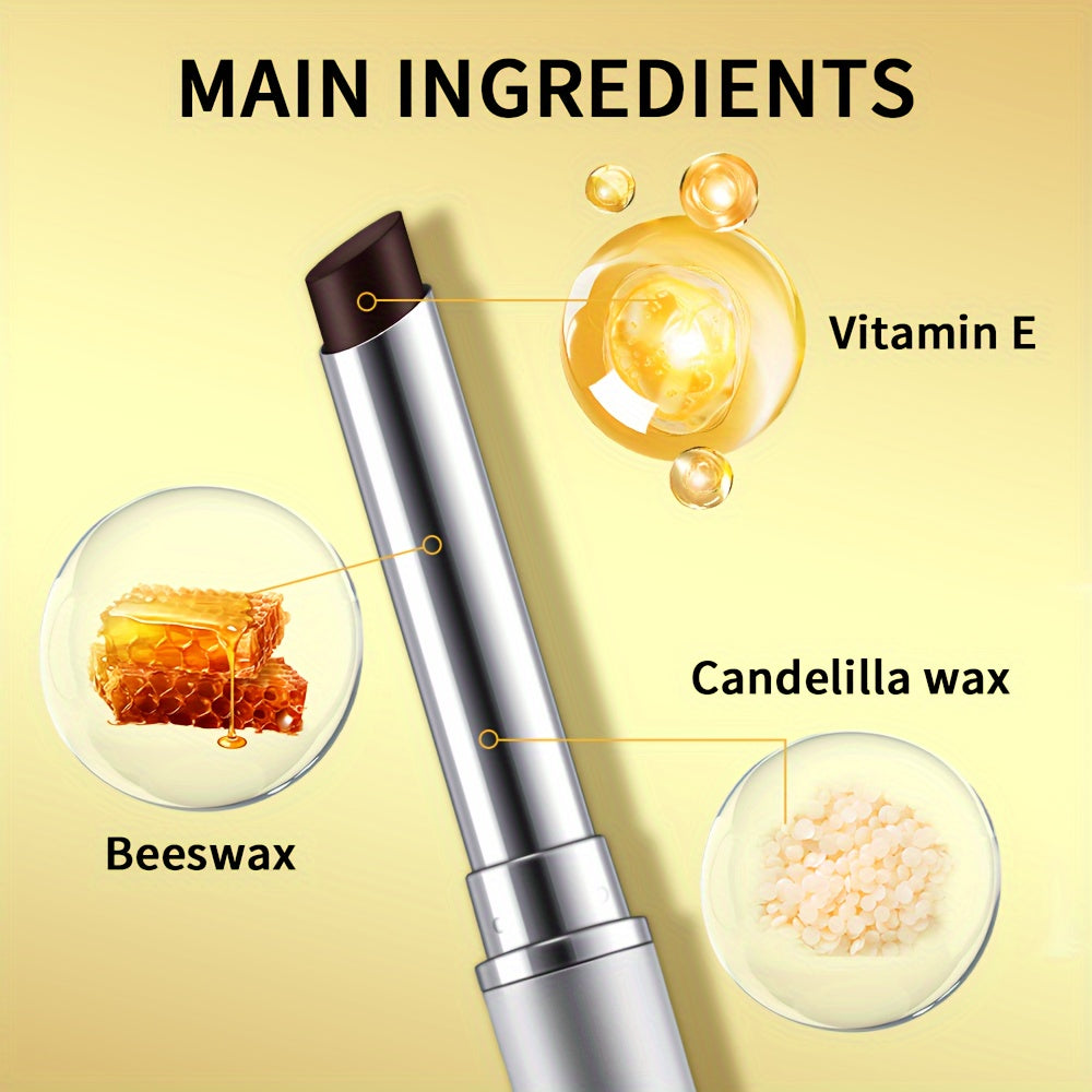 2pcs Lakerain Almost Lipstick | Black Honey + Pink Tinted Lip Balm, Nourishing & Moisturizing, Texture, Winter Lip Care