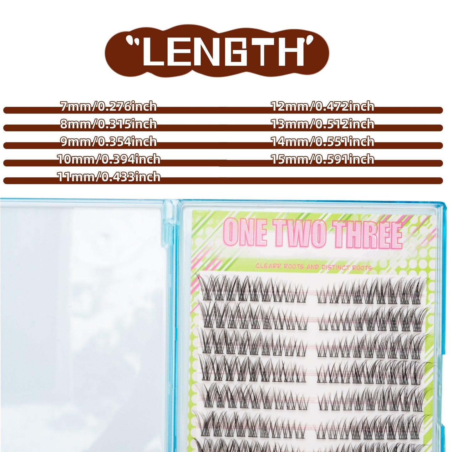 10 Rangées d’Extensions de Cils Naturelles — 180 pcs, Style Original, Look Naturel, Faciles à Appliquer, DIY Cils 3D Cat Eye