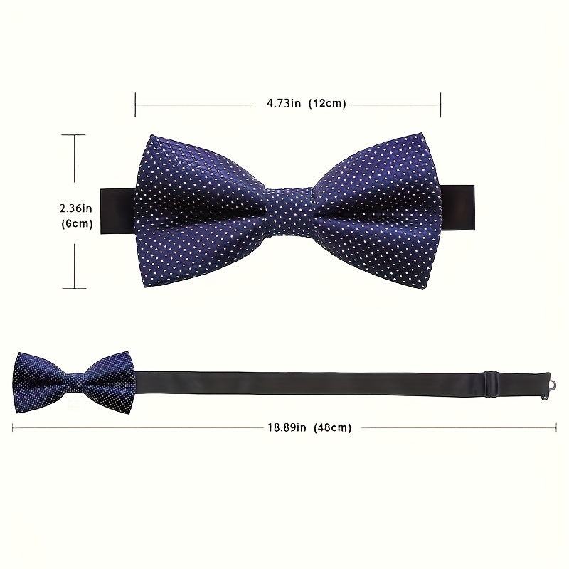 18pcs Noeuds Papillon Hommes – Pré-Noués Ajustables, Couleurs Aléatoires