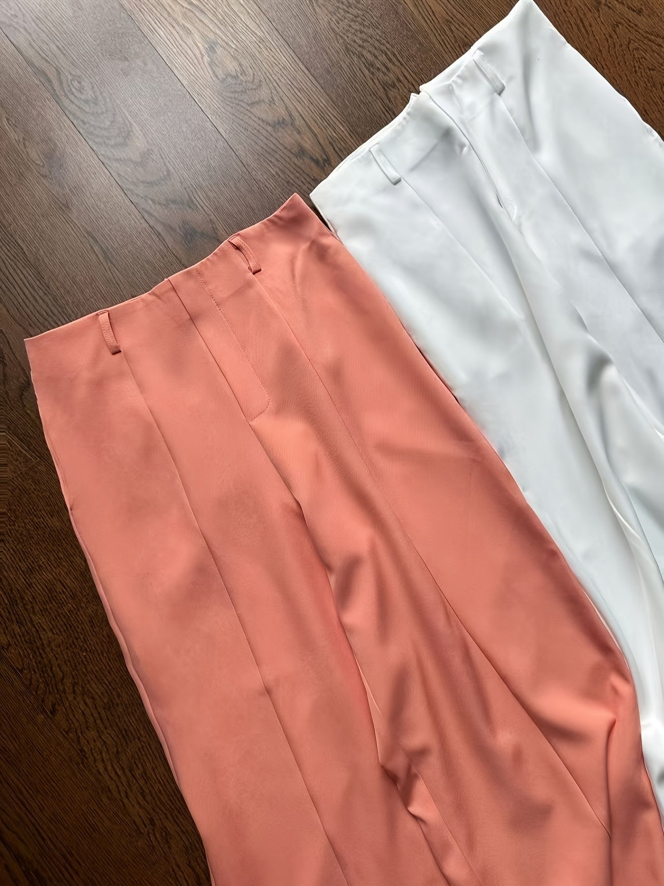 Ensemble Deux-Pièces Femme Élégant – Pantalon Jambe Large avec Ceinture