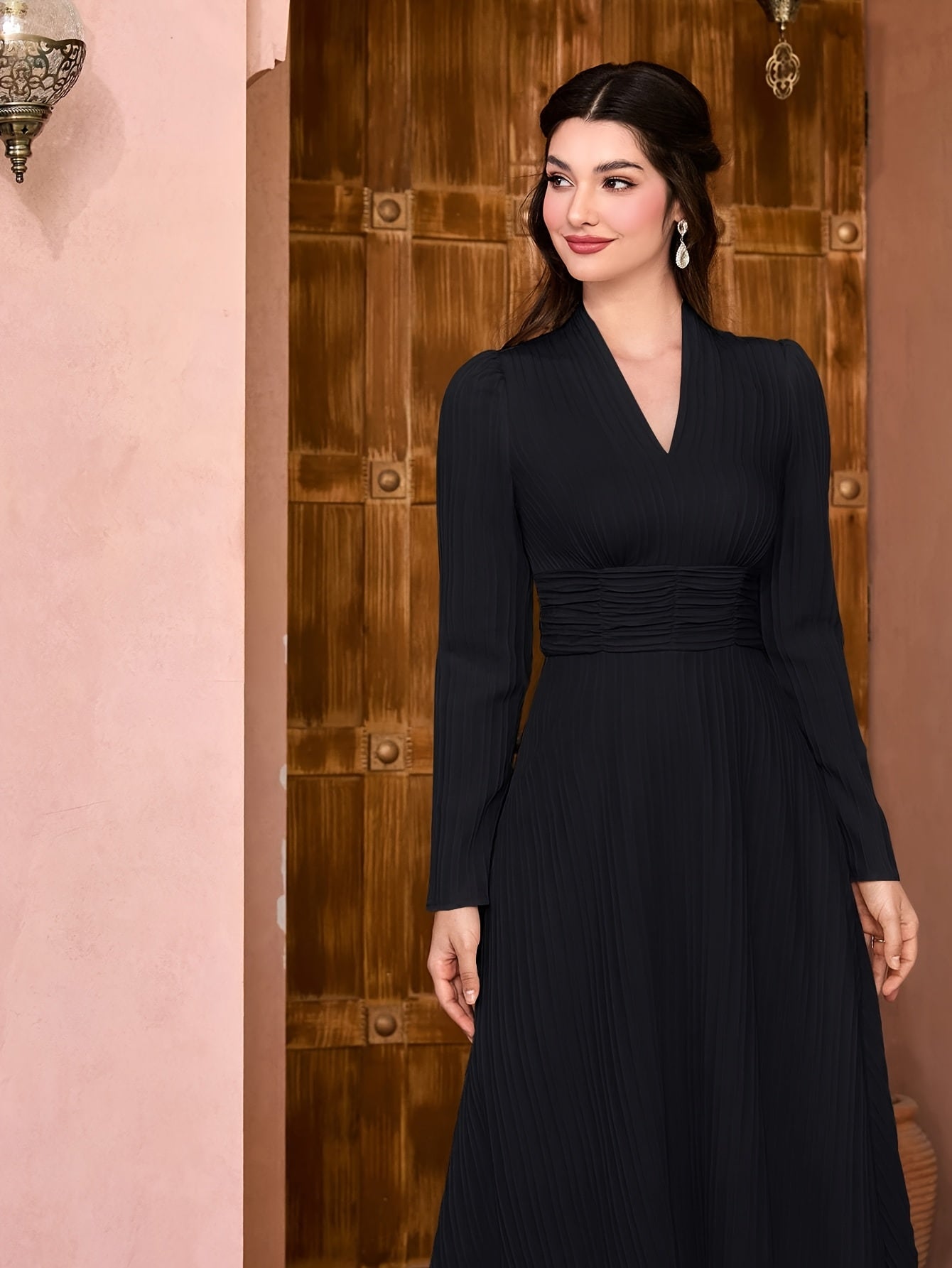 Fashion Casual Solid Color Women's Maxi Dress