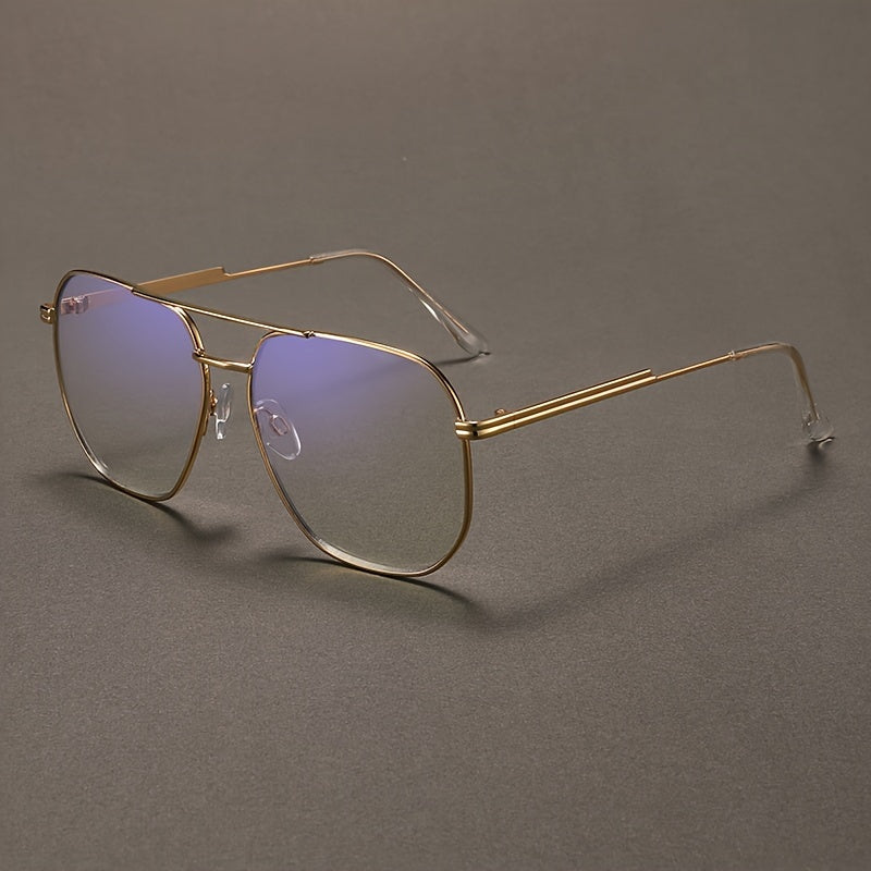 Computer Glasses for Men and Women, Unisex Design, Metal Frame Computer Glasses, Large-sized Glasses