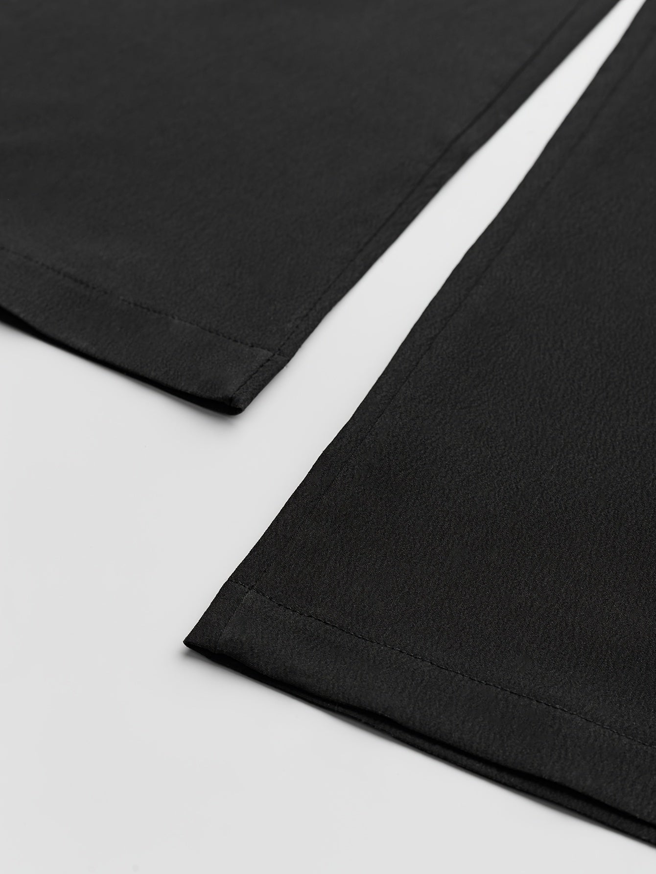 Pantalon Homme Grande Taille – Jambe Droite, Taille Haute avec Cordon, Confort Estival