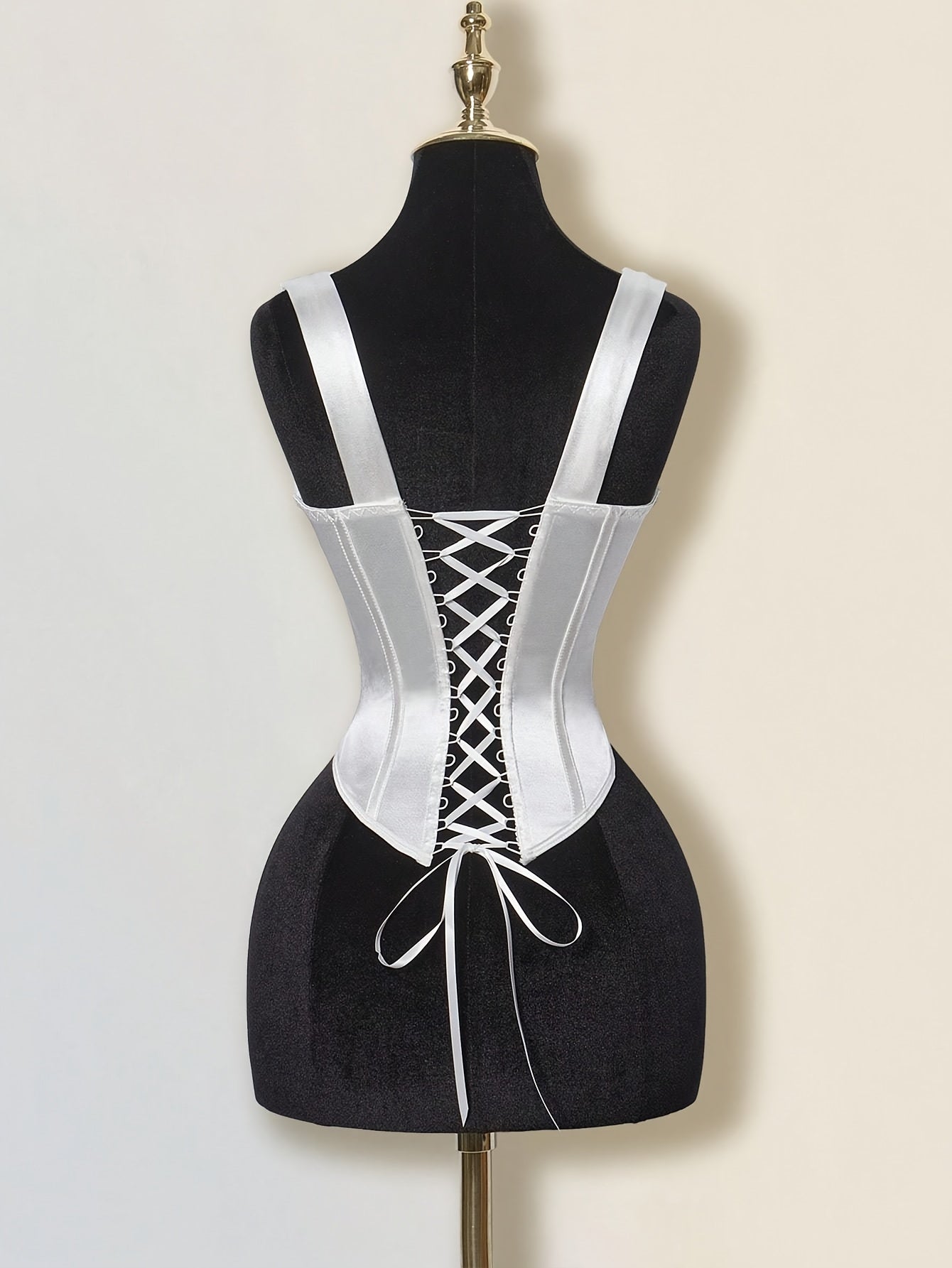 Top Corset Femme Y2K Rétro – Épaules Dénudées, Élégant pour Soirées Formelles et Décontractées, Bretelle Ajustable à Nœud au Dos, Tenue Polyvalente Toutes Saisons, Idéal Noël, Saint-Valentin et Occasions Festives