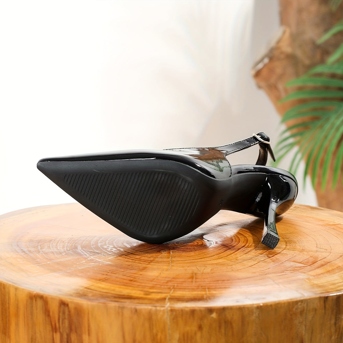 Escarpins Élégants Noirs à Talons Aiguilles pour Femme – Talons Hauts Sexy, Semelle Fine en Caoutchouc, Bout Pointu, Idéaux pour Événements d’Été