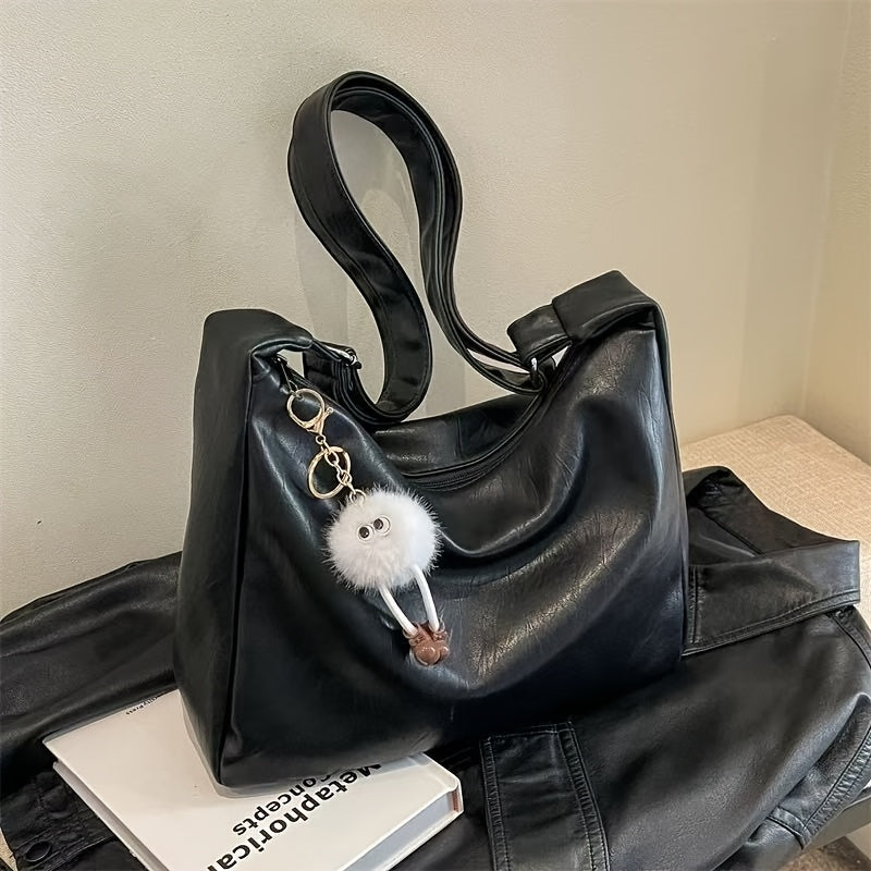 Sac et Bandoulière Femme Grande Capacité – Marron Café/Noir, Finitions Dorées, Spacieux pour Travail, Voyage et Quotidien, Durable et Facile à Nettoyer, Sac Élégant pour Bureau et Déplacements