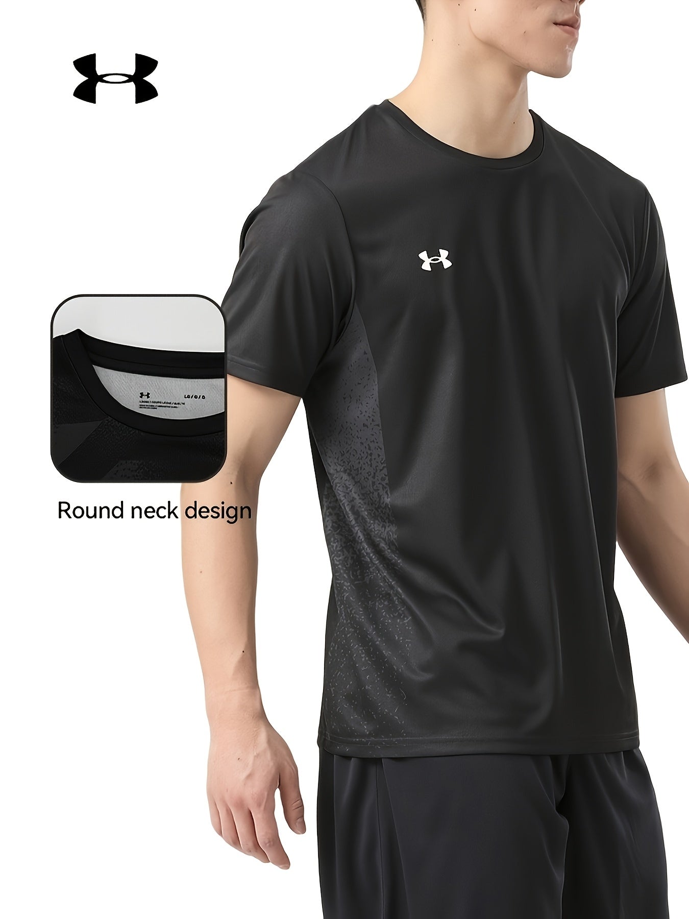 UNDER ARMOUR Men'S Quick-Dry Athletic T-Shirt - Breathable Moisture-Wicking Short Sleeve Tee with Contrast Color Block Design, Durable & Fade-Resistant for Gym, Beach, Casual Wear - Summer Essential for Men & Teens, Gym Appar