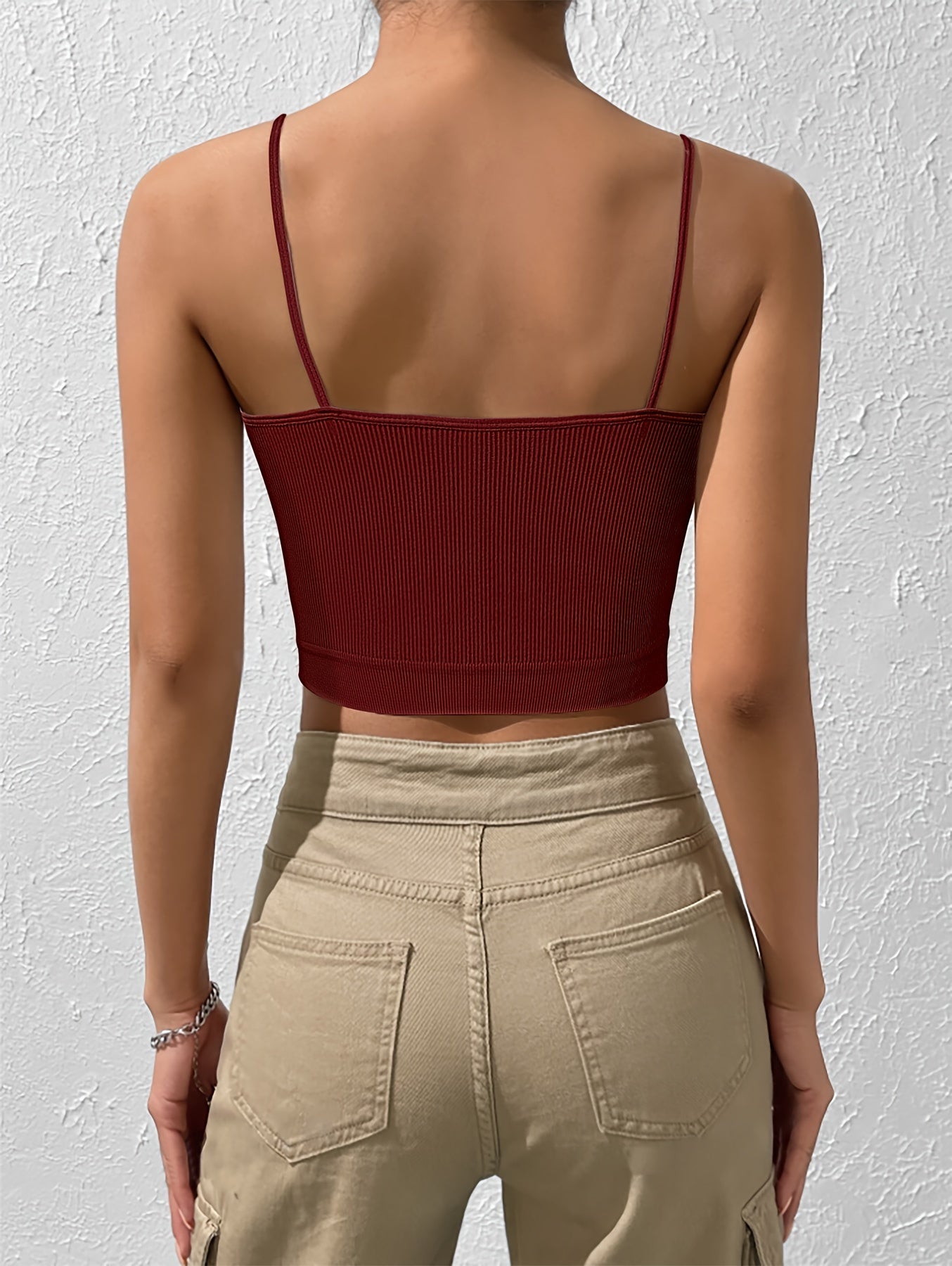 Lot de 8 Brassières et Débardeurs Femme Sans Couture Rayés