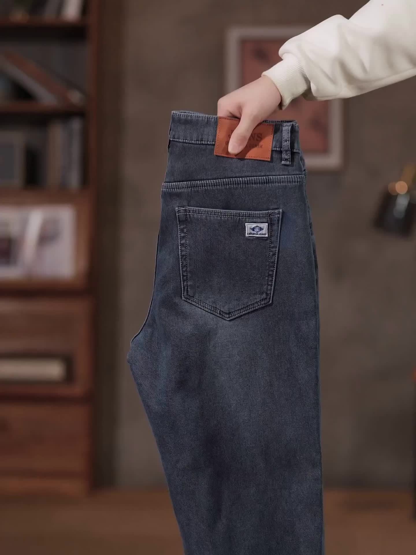 Pantalons Hiver Homme – Polaire, Épais, Stretch, Bleu, Minimalistes