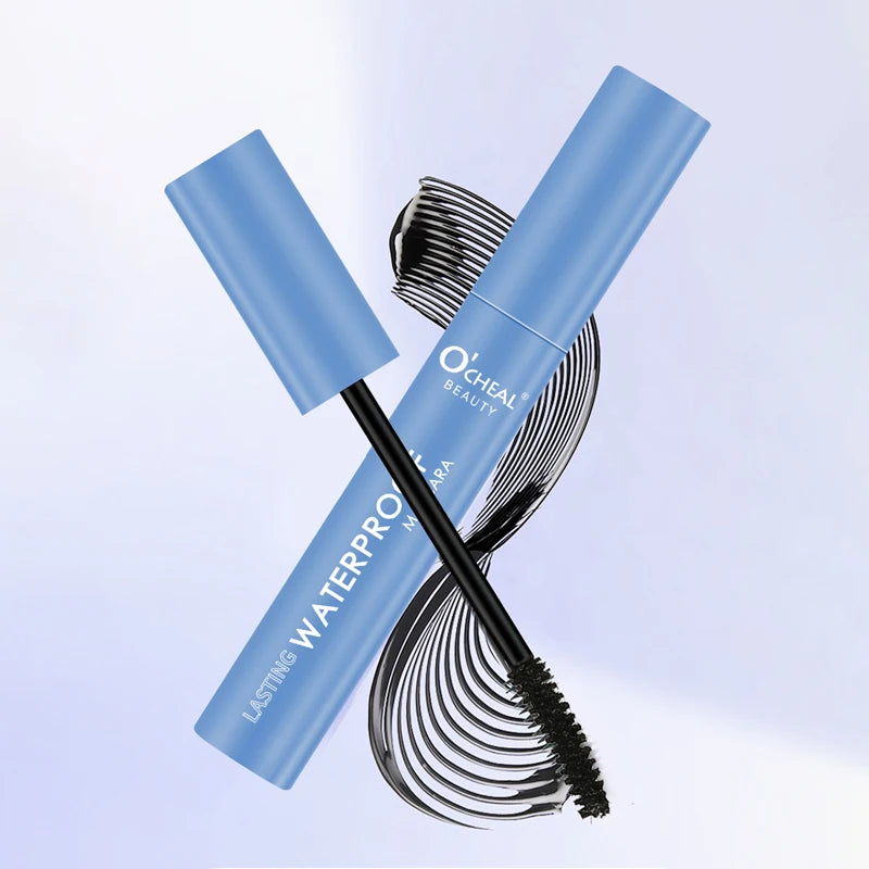 Mascara 10 couleurs waterproof volume recourbant longue tenue bleu saphir et rose