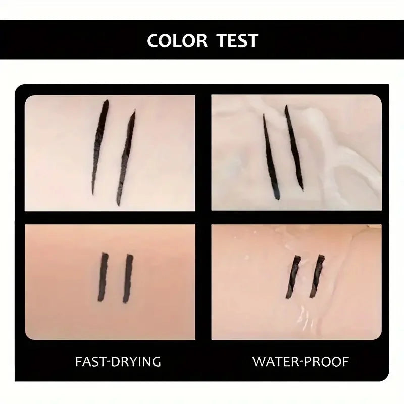Eyeliner liquide mat waterproof – Effet smoky, facile à appliquer, longue tenue, noir