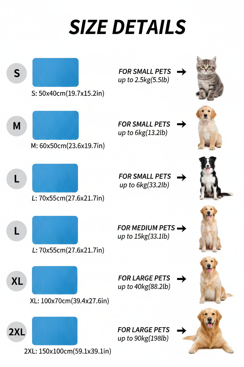 Pet Cooling Mat – Summer Cooling Bed for Dogs & Cats