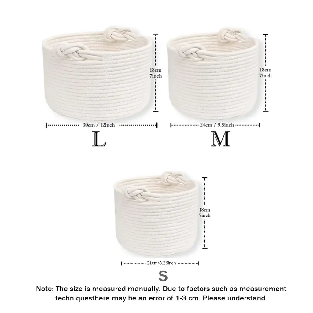 Personalized Cotton Rope Pet Toy Basket – Custom Storage Basket for Dogs & Cats