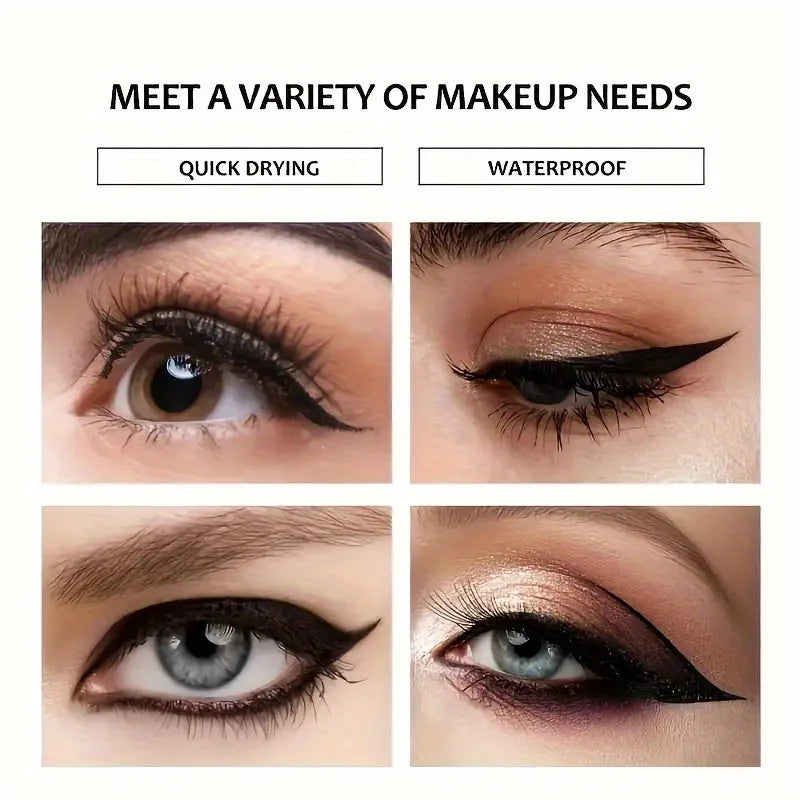 Eyeliner Noir — waterproof, résistant à la sueur et anti-bavures, crée un look naturel, glisse facilement et s’applique rapidement