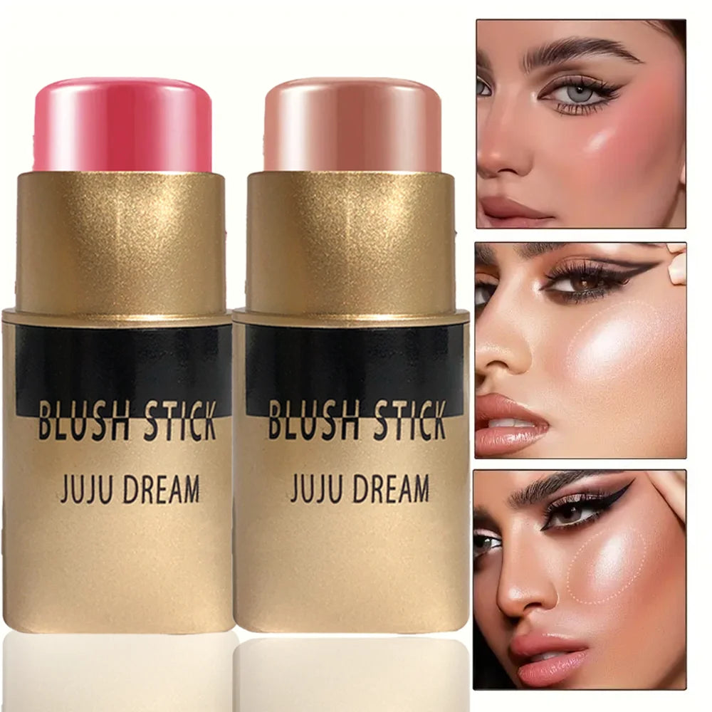 Blush Stick Multifonction — Pour Visage et Lèvres, Maquillage Nude Naturel, Illumine et Fait le Contour, Waterproof et Longue Tenue, Convient à Tous