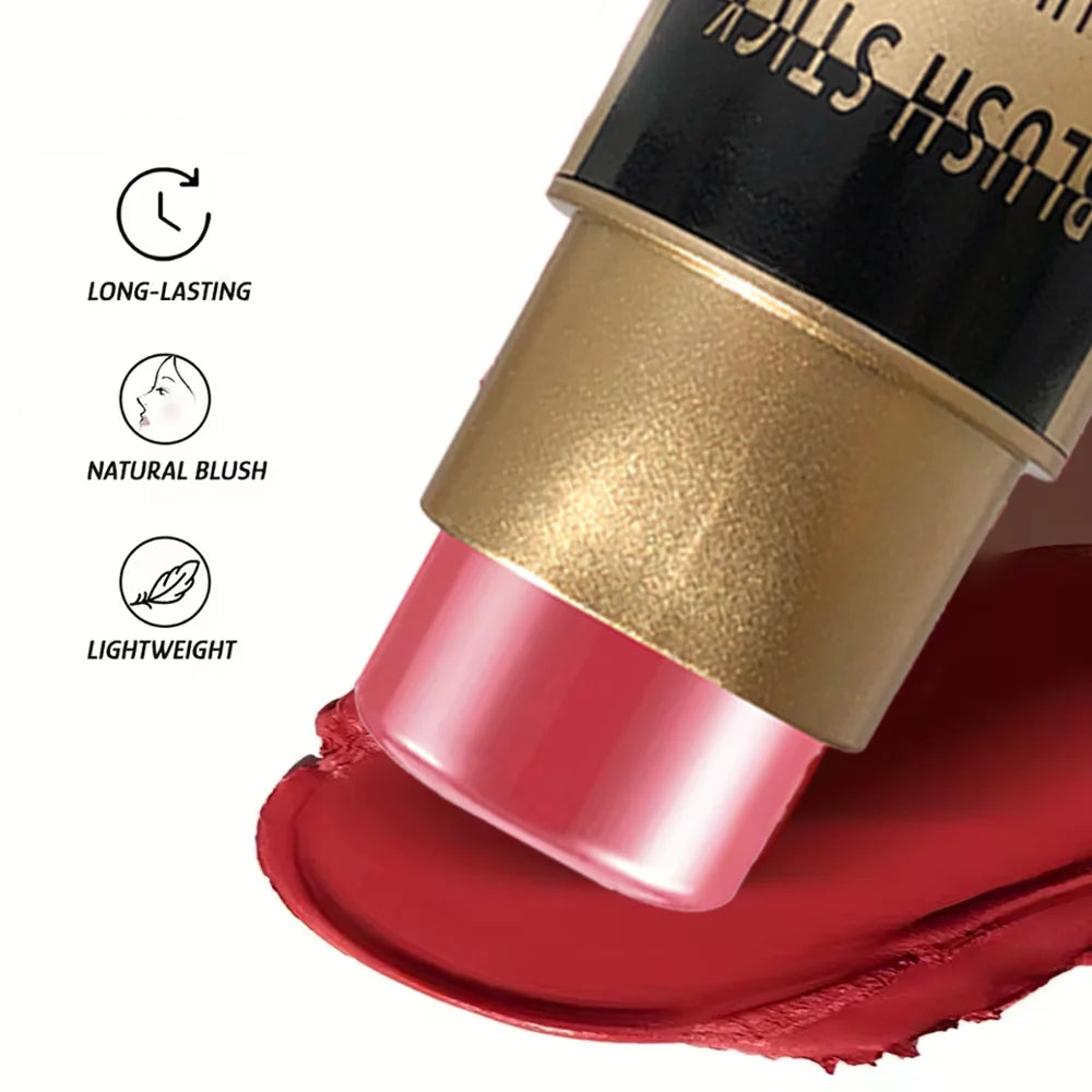 Blush Stick Multifonction — Pour Visage et Lèvres, Maquillage Nude Naturel, Illumine et Fait le Contour, Waterproof et Longue Tenue, Convient à Tous