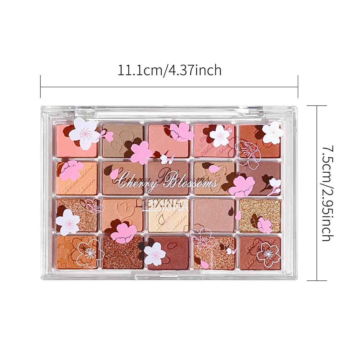 Palette de fards à paupières 20 couleurs – Brillant et mat, hautement pigmenté, mélangeable et longue durée