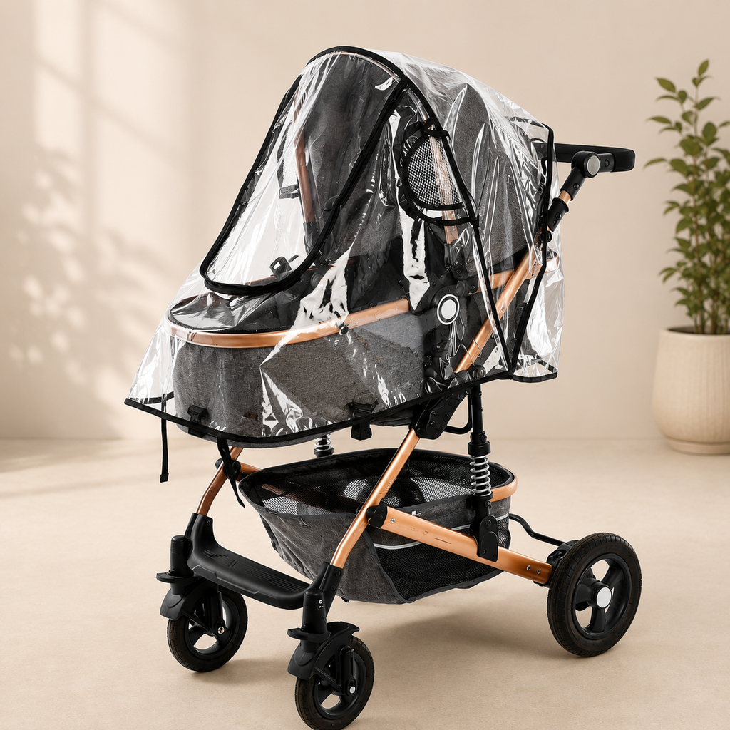 Universal Stroller Rain Cover – Waterproof & Windproof Weather Shield for Baby Protection